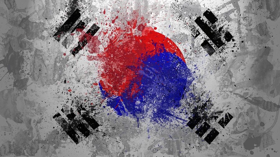 South Korean Flag Wallpaper by anonymouscreative