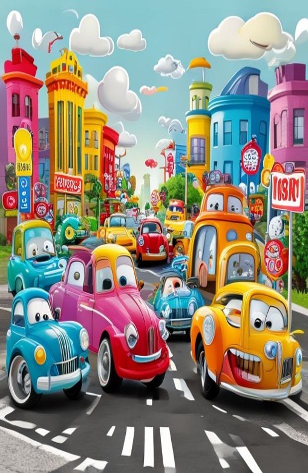 Wallpaper Cars Cartoon