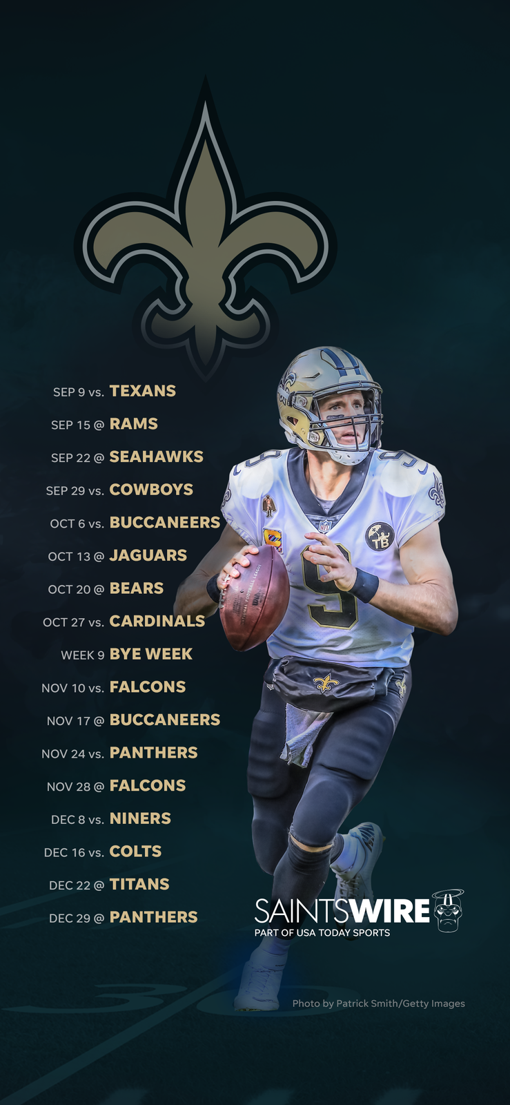 New Orleans Saints Schedule Able Wallpaper