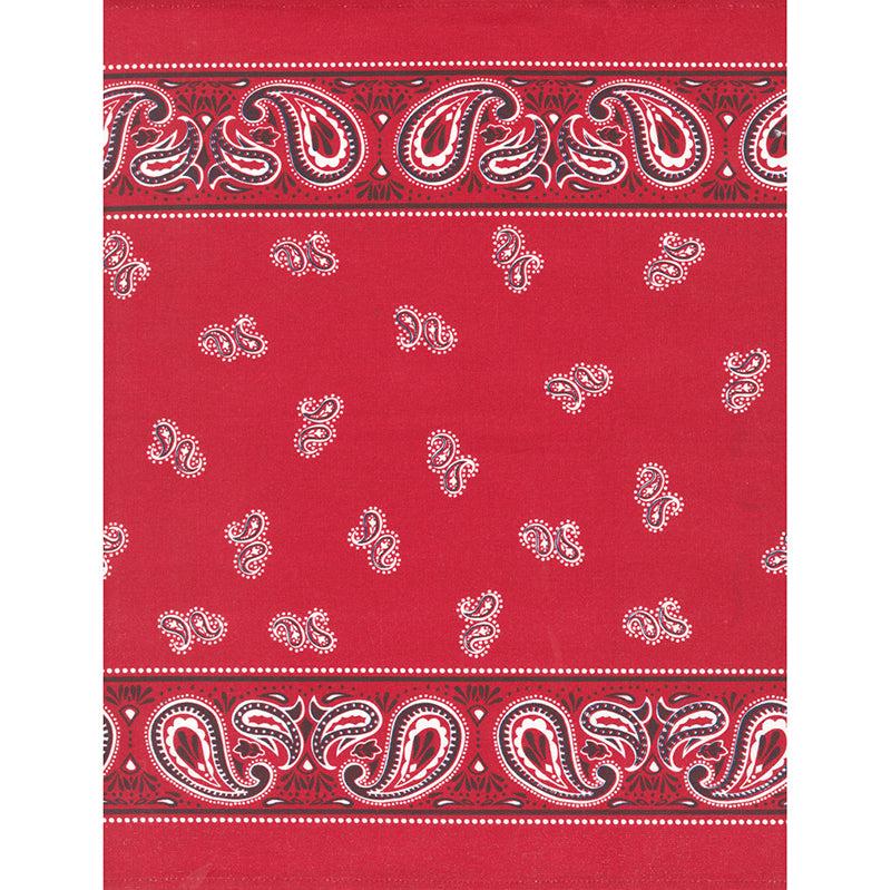 Classic Retro Toweling Bandana Red Moda Fort Worth Fabric