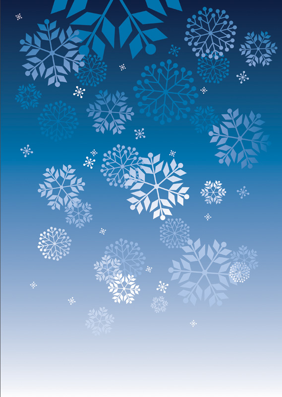Snowflake Poster Templates Background