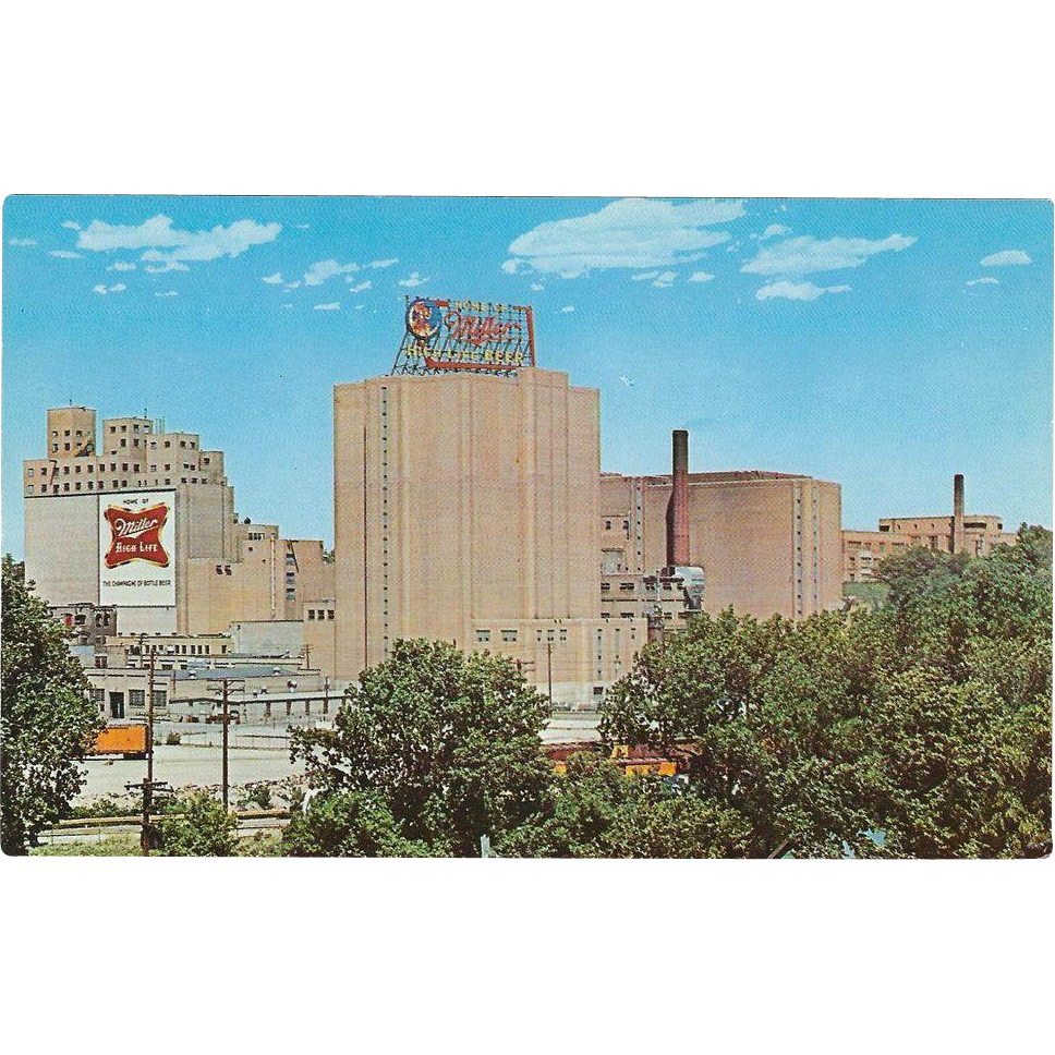 Miller Brewing Pany Milwaukee Wisconsin Wi Vintage Postcard From