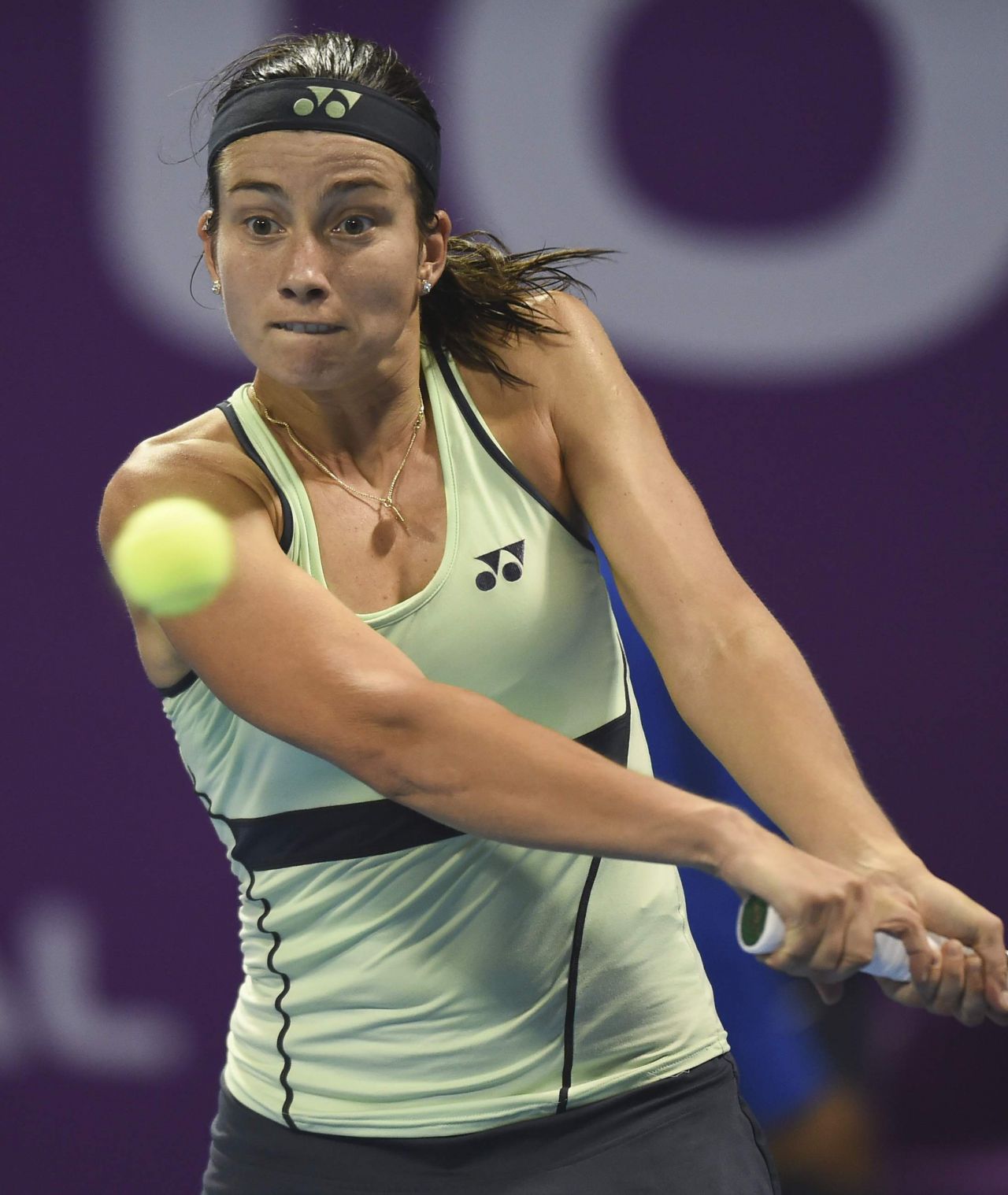 Anastasija Sevastova Qatar Wta Total Open In Doha Wallpaper