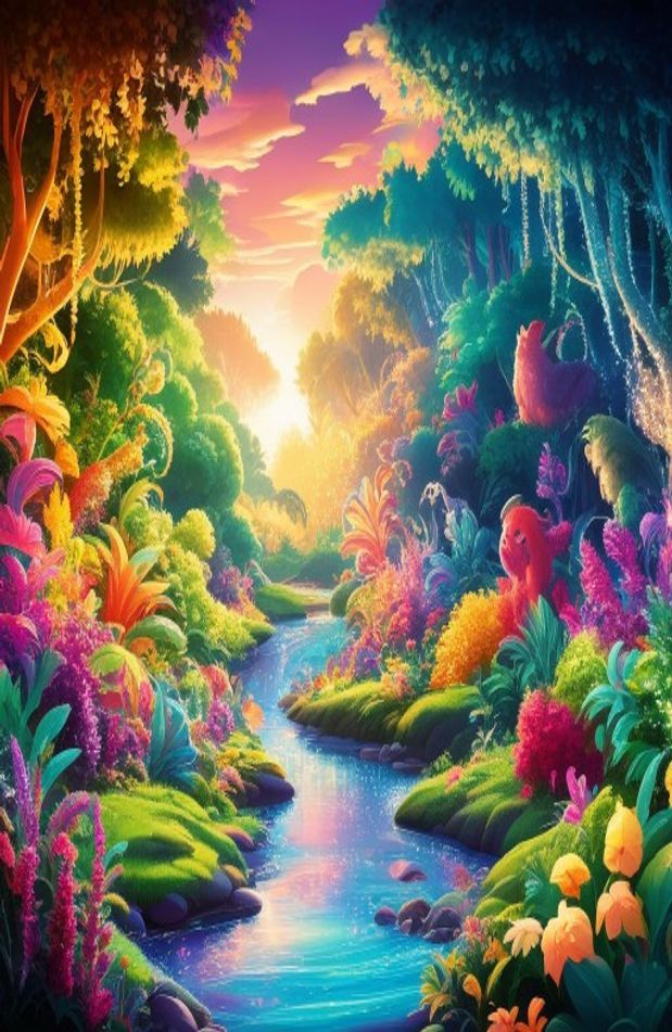 Anime Forest Background