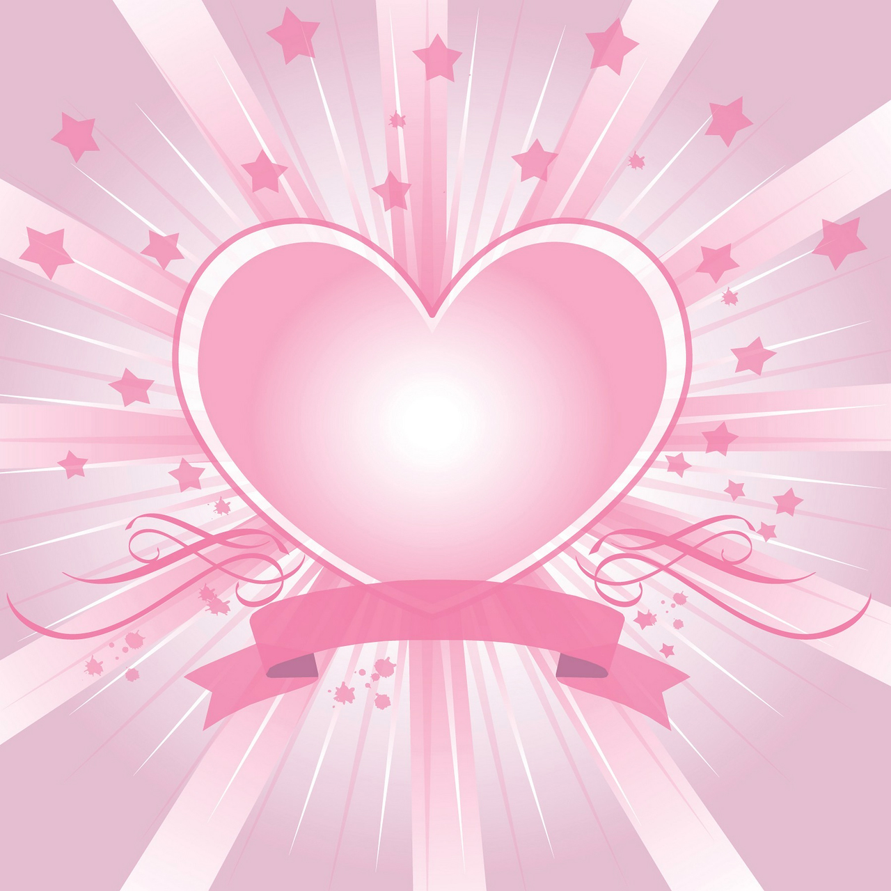 Pink Heart Background Photos For Desktop