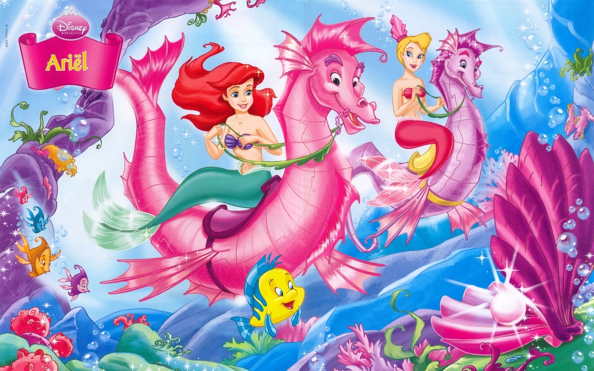 Mermaids Image Ariel And Her Sister HD Wallpaper Background