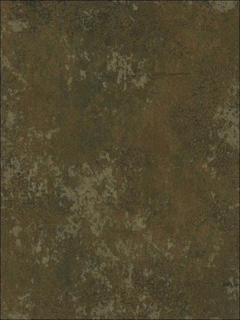 Dc72004 Brown Marbled Crackle Texture Faux Wallpaper