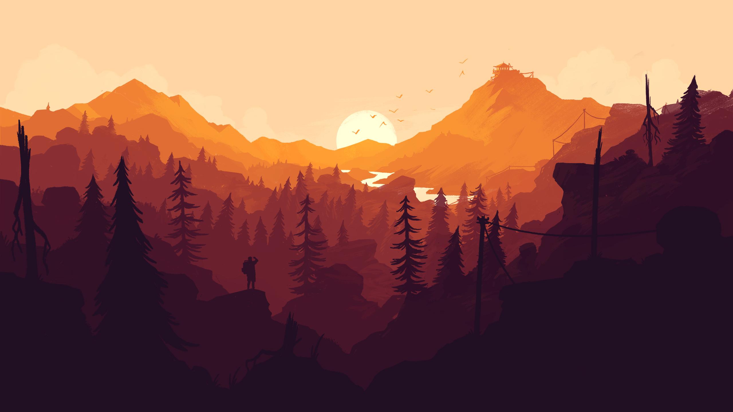 Firewatch wallpaper for iPhone and desktop