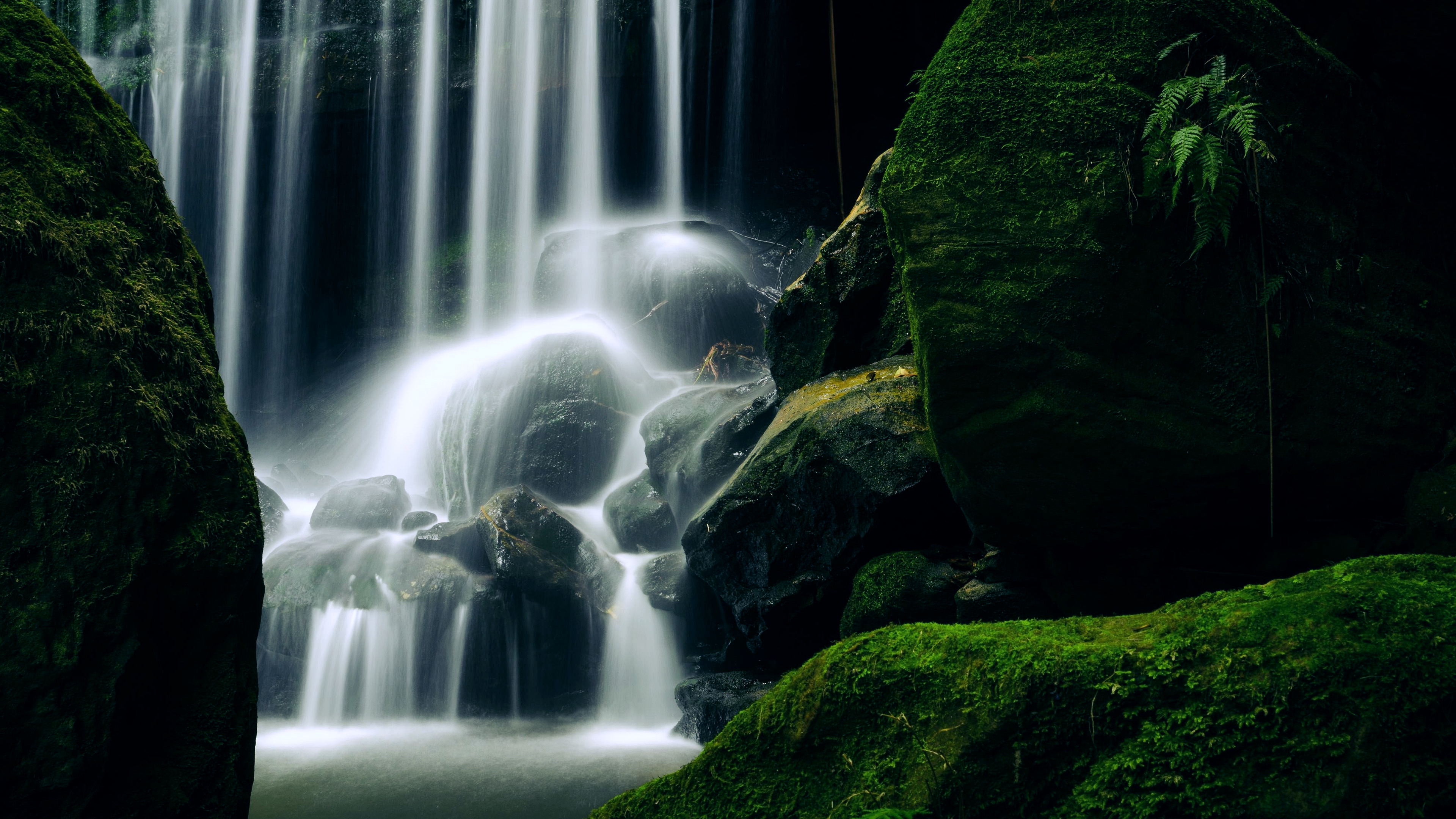 Serene Waterfall Wallpaper