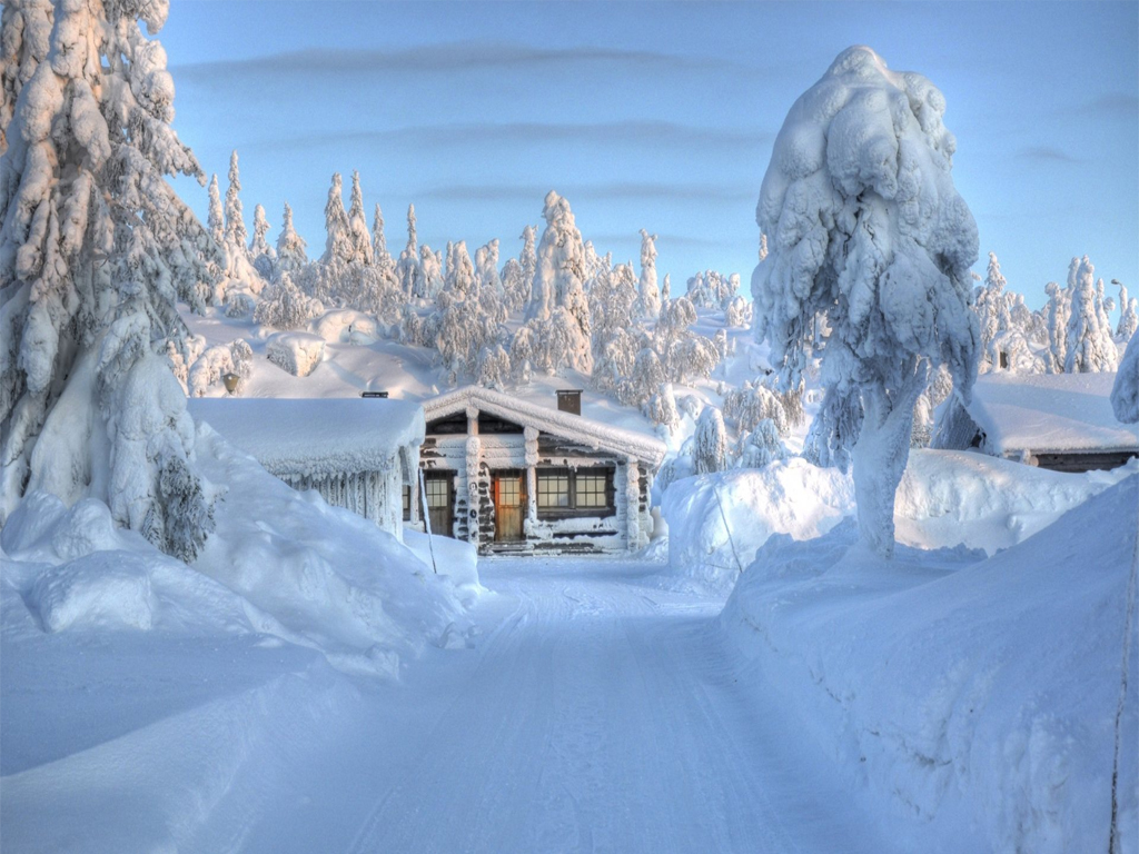Winter Season In Kashmir HD Wallpaper