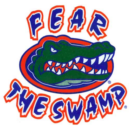 Florida Gators Fear The Swamp Window Cling