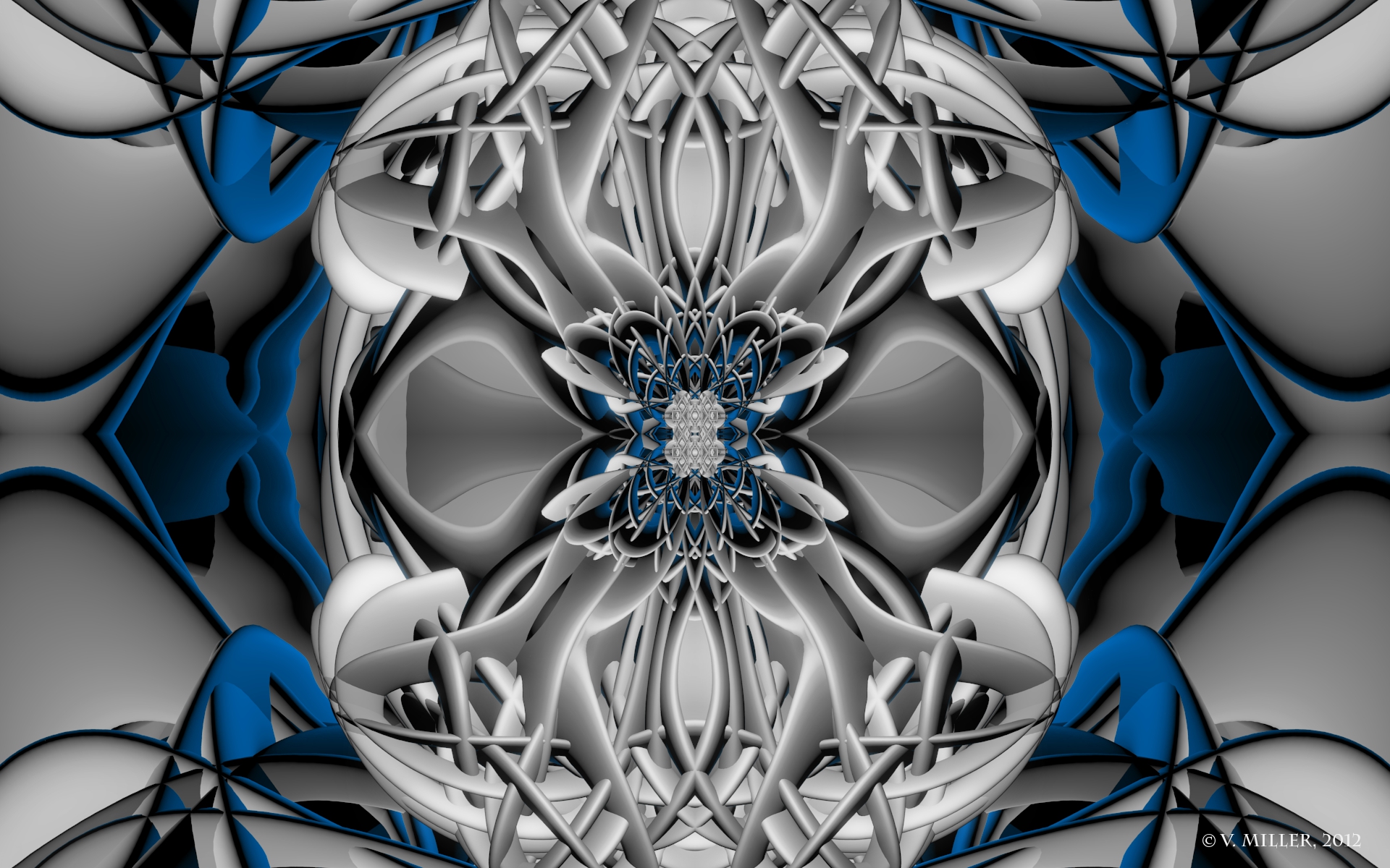 Symmetrical Abstract Wallpaper By Vickym72