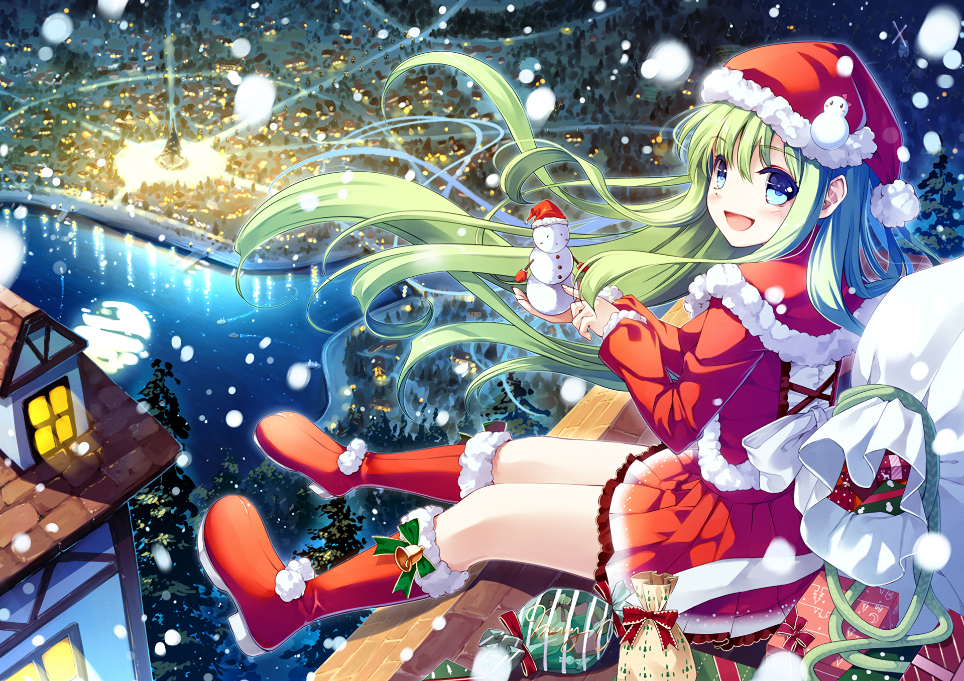 Anime Christmas HD Wallpaper And Background