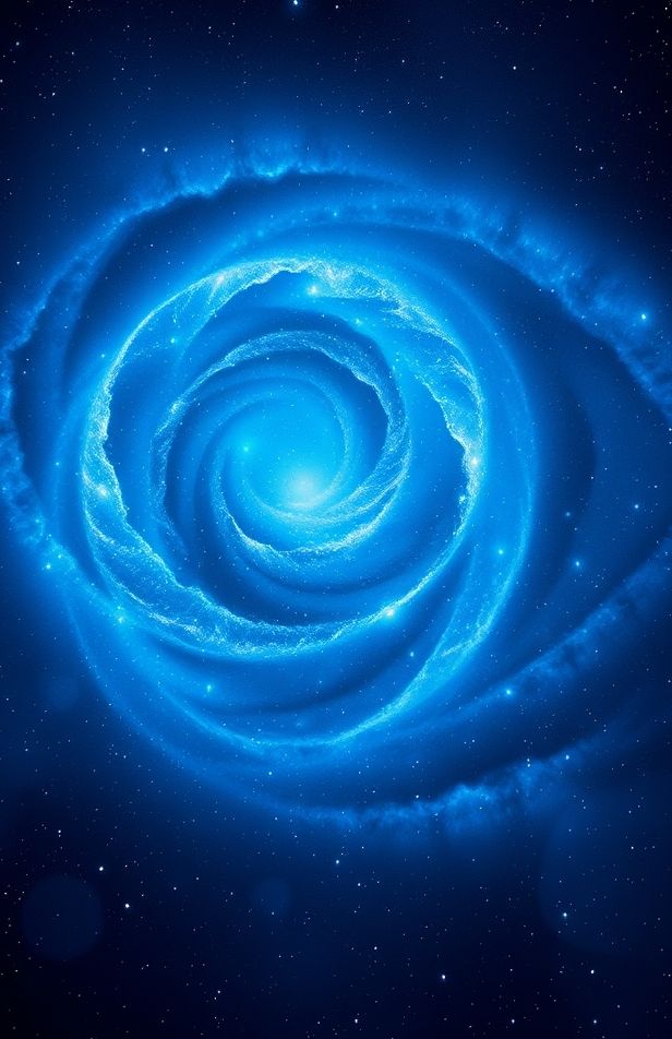 Blue Space Wallpaper