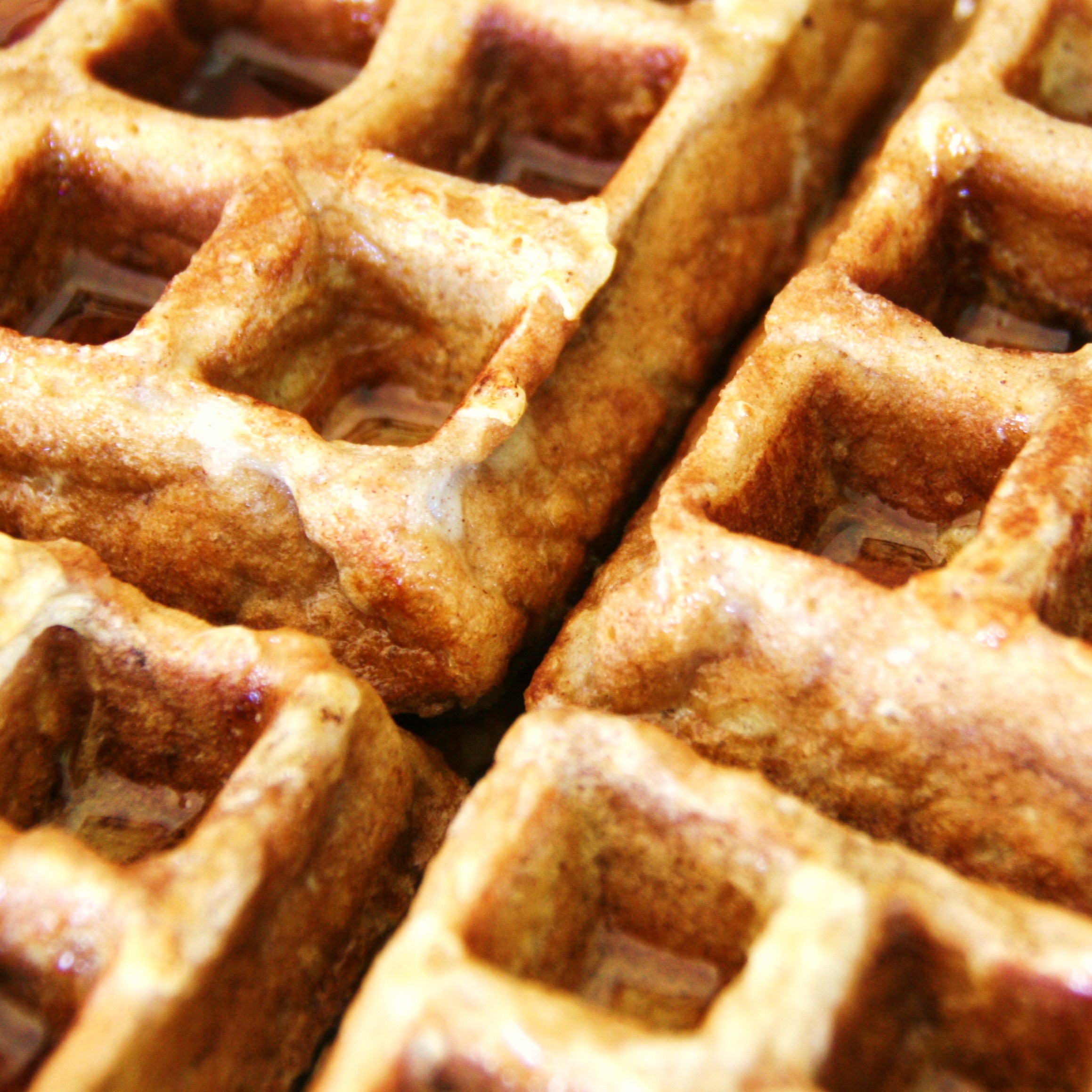 Belgian Waffles With Syrup Wallpaper