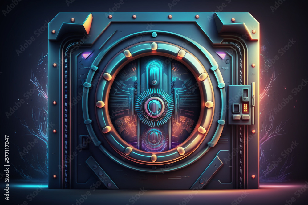 Secure Vault Background Wallpaper