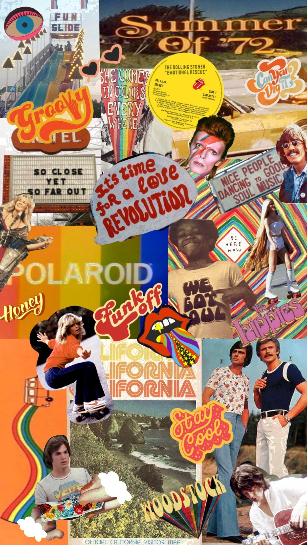 70s Aesthetic Wallpaper Collage Fashion Trendy