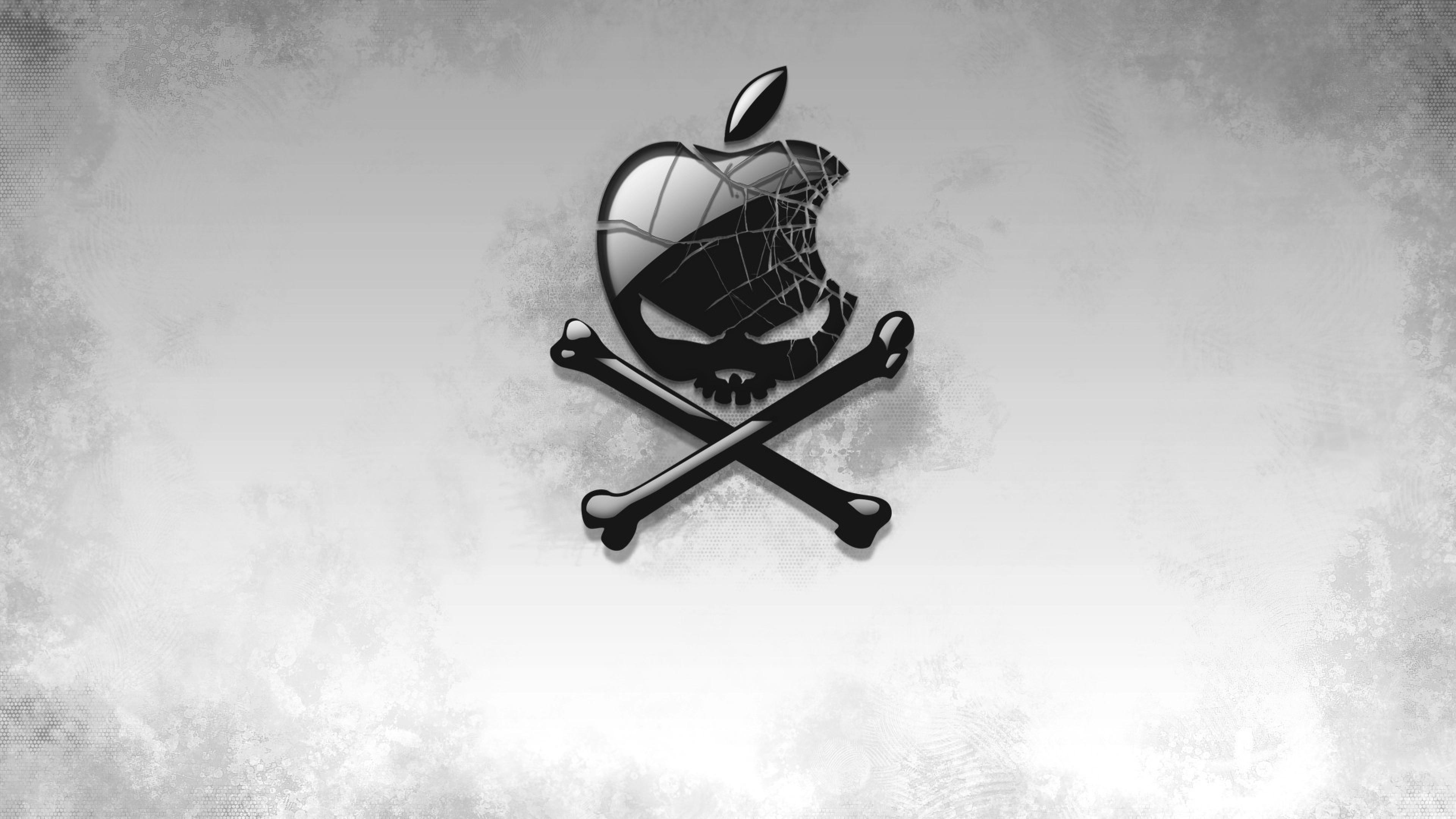 Black Apple Skull HD Artist 4k Wallpaper Image Background