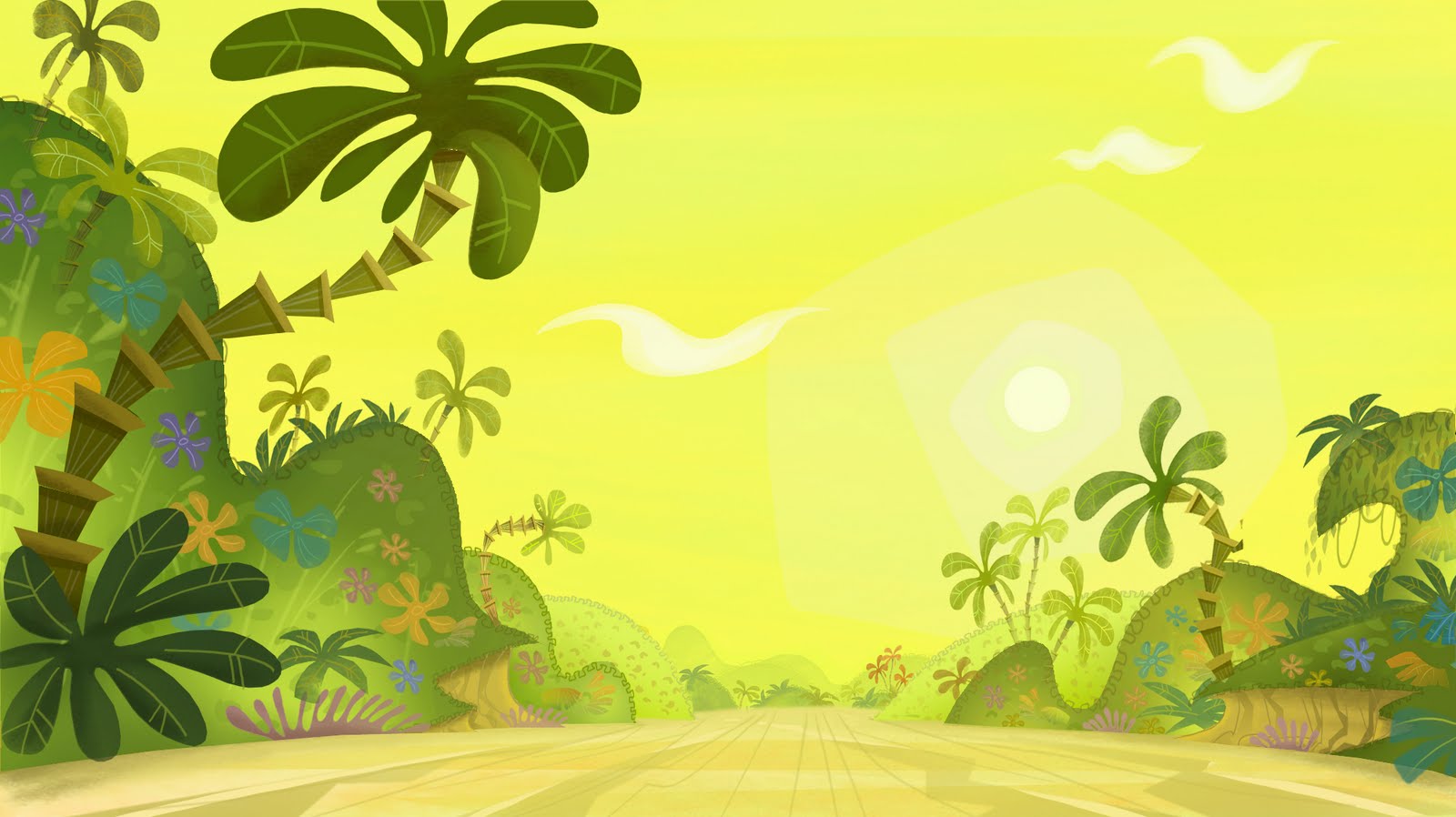 Jungle For Kids Wallpaper Wide Clipart Background