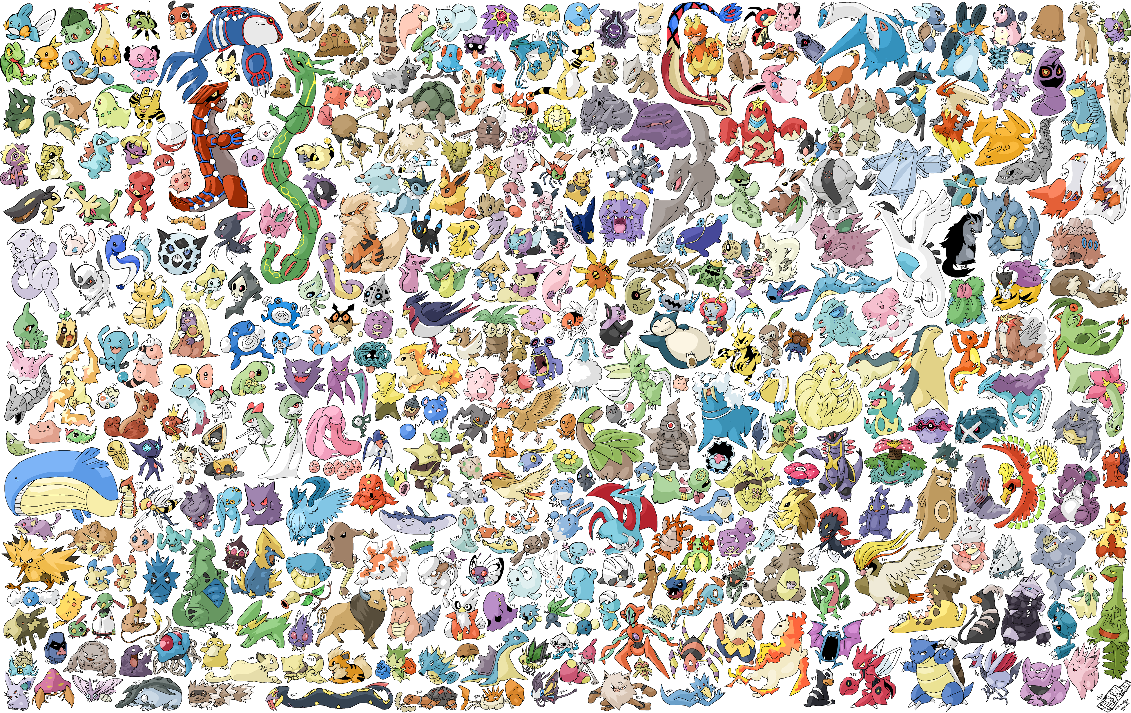 Every Single Pokemon By Purplekecleon