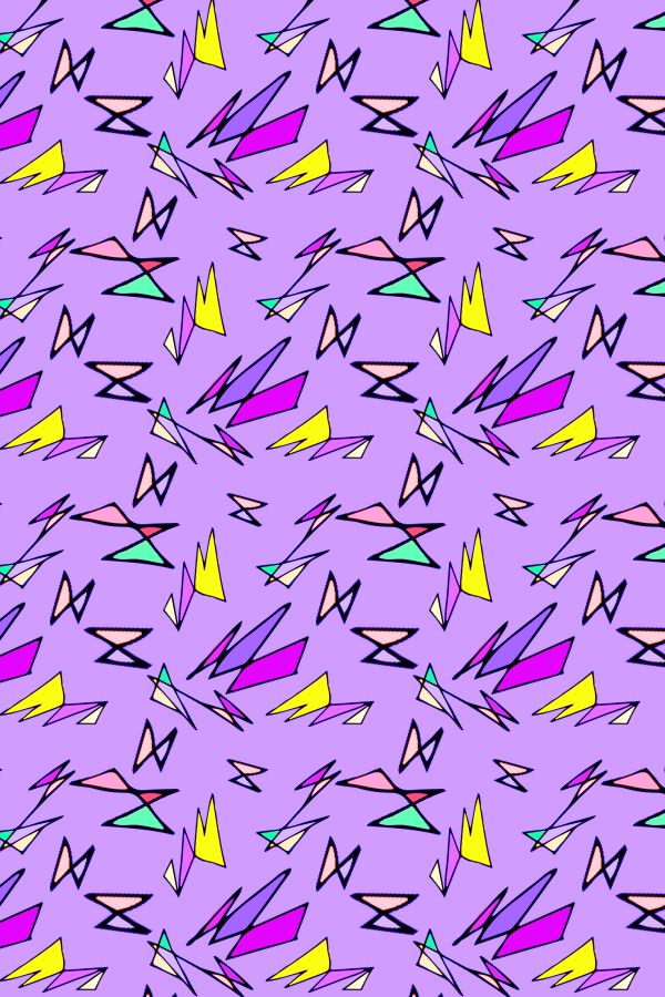 Colorful Fabrics Digitally Printed By Spoonflower Wacky 80s