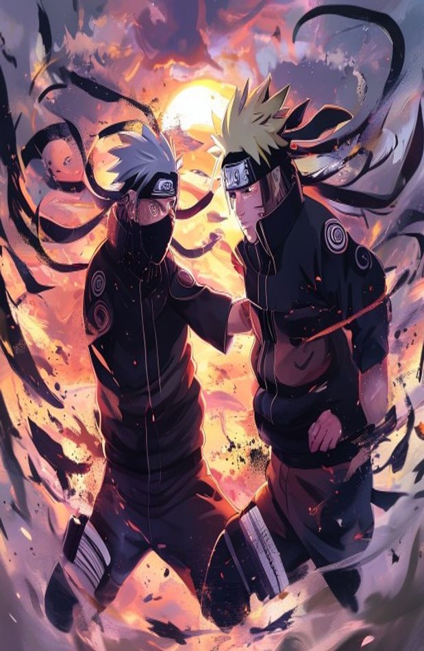 Kakashi And Obito Wallpaper