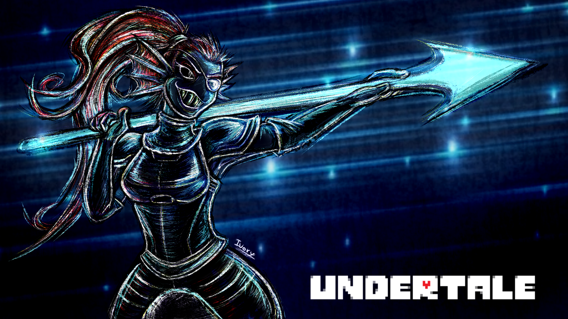 Undyne The heroine that NEVER gives up  Undertale by Blakmy on