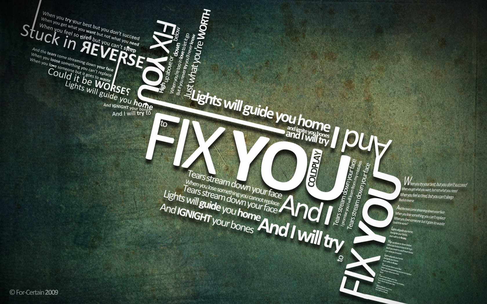 Coldplay Typography Lyrics Grunge Music Wallpaper HD