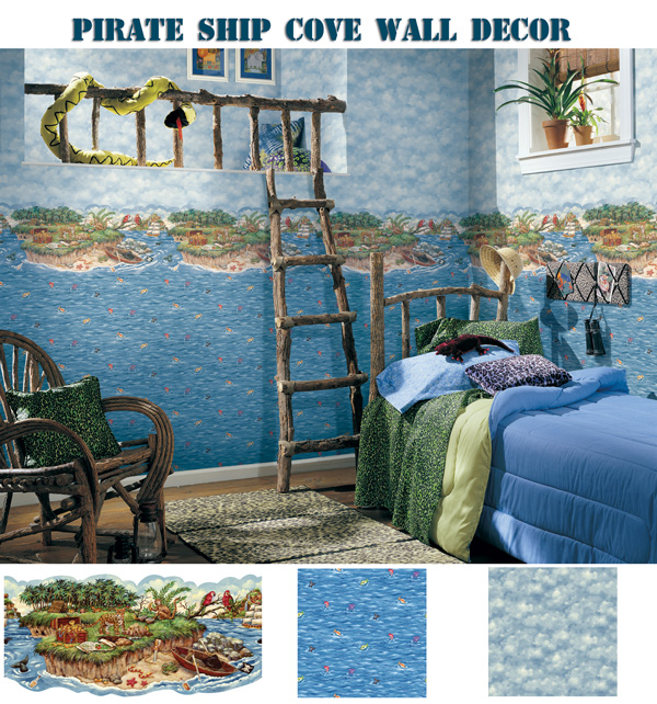 Pirate Ship Cove Island Border