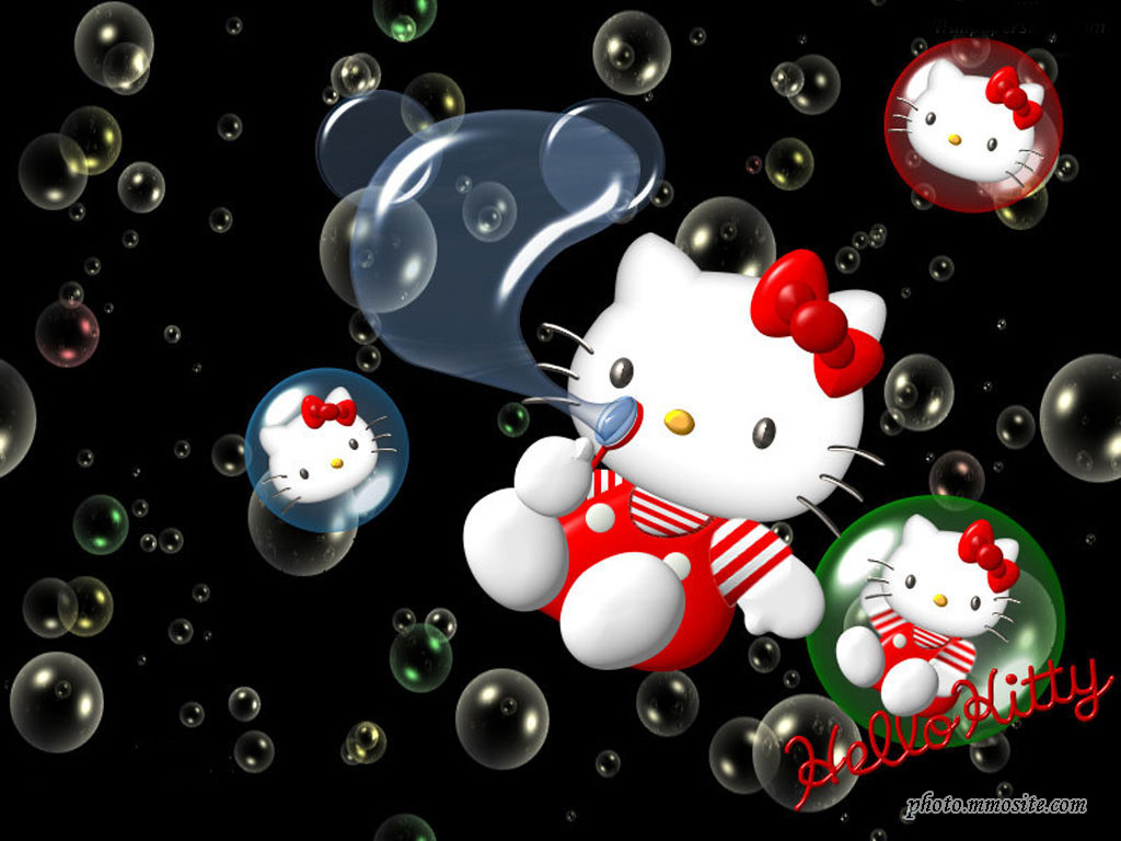 Black Hello Kitty Background HD Wallpaper Pictures To