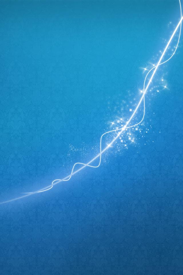 Cool Light In Blue Background iPhone Wallpaper