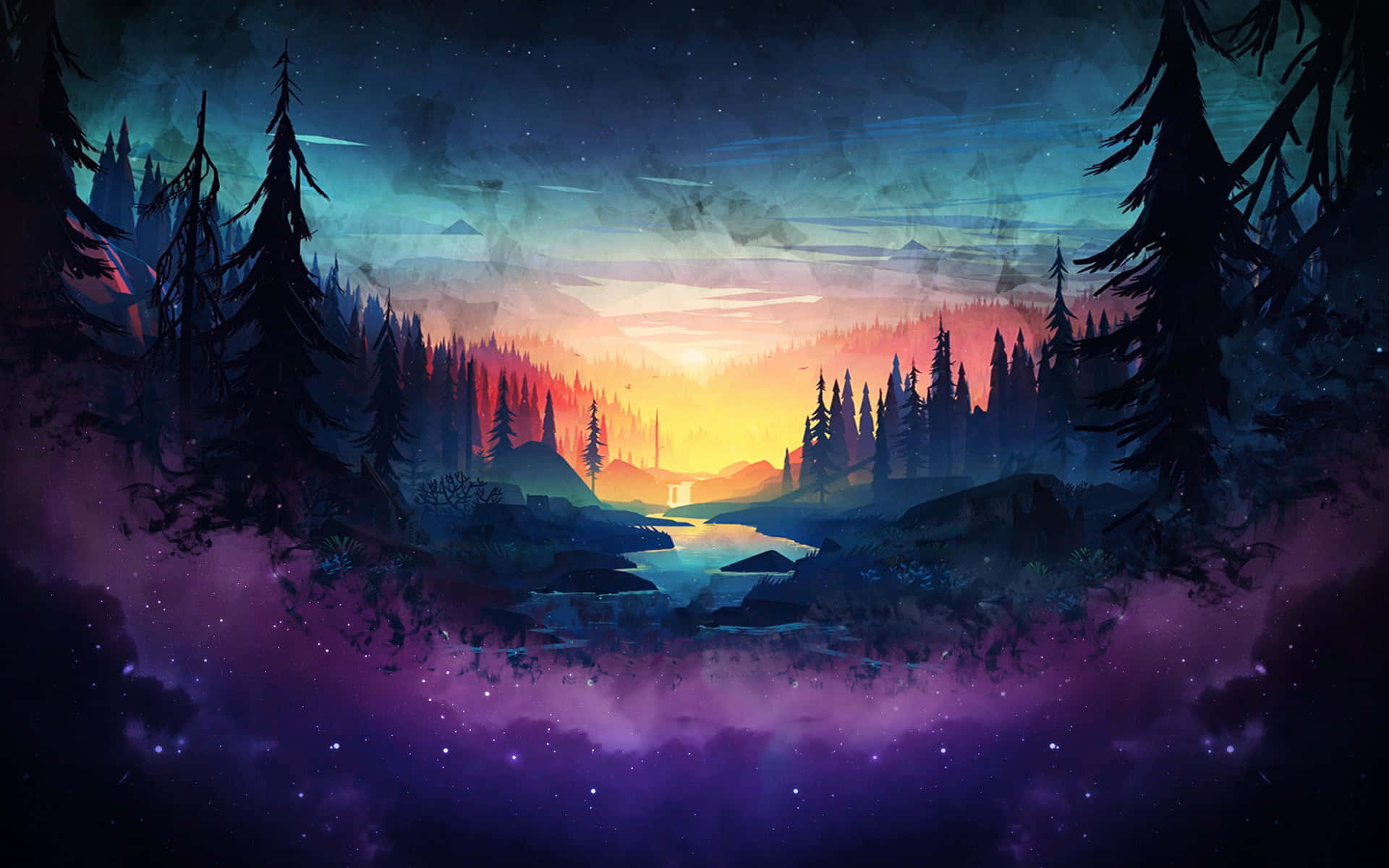 Dark Purple Aesthetic Picture Wallpaper