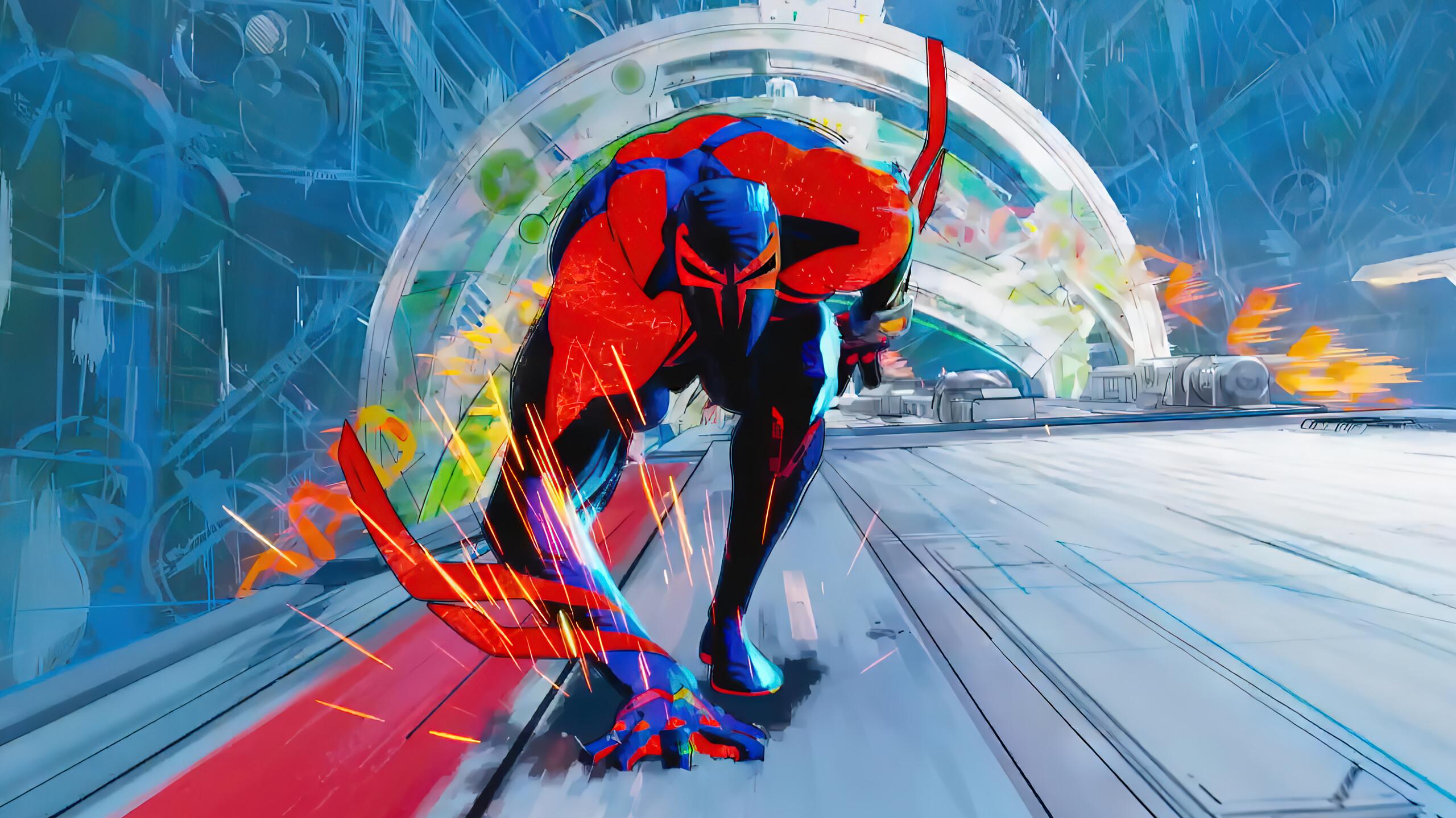SpiderMan 2099 SpiderMan Across the SpiderVerse Poster 4K Wallpaper  iPhone HD Phone 7921k