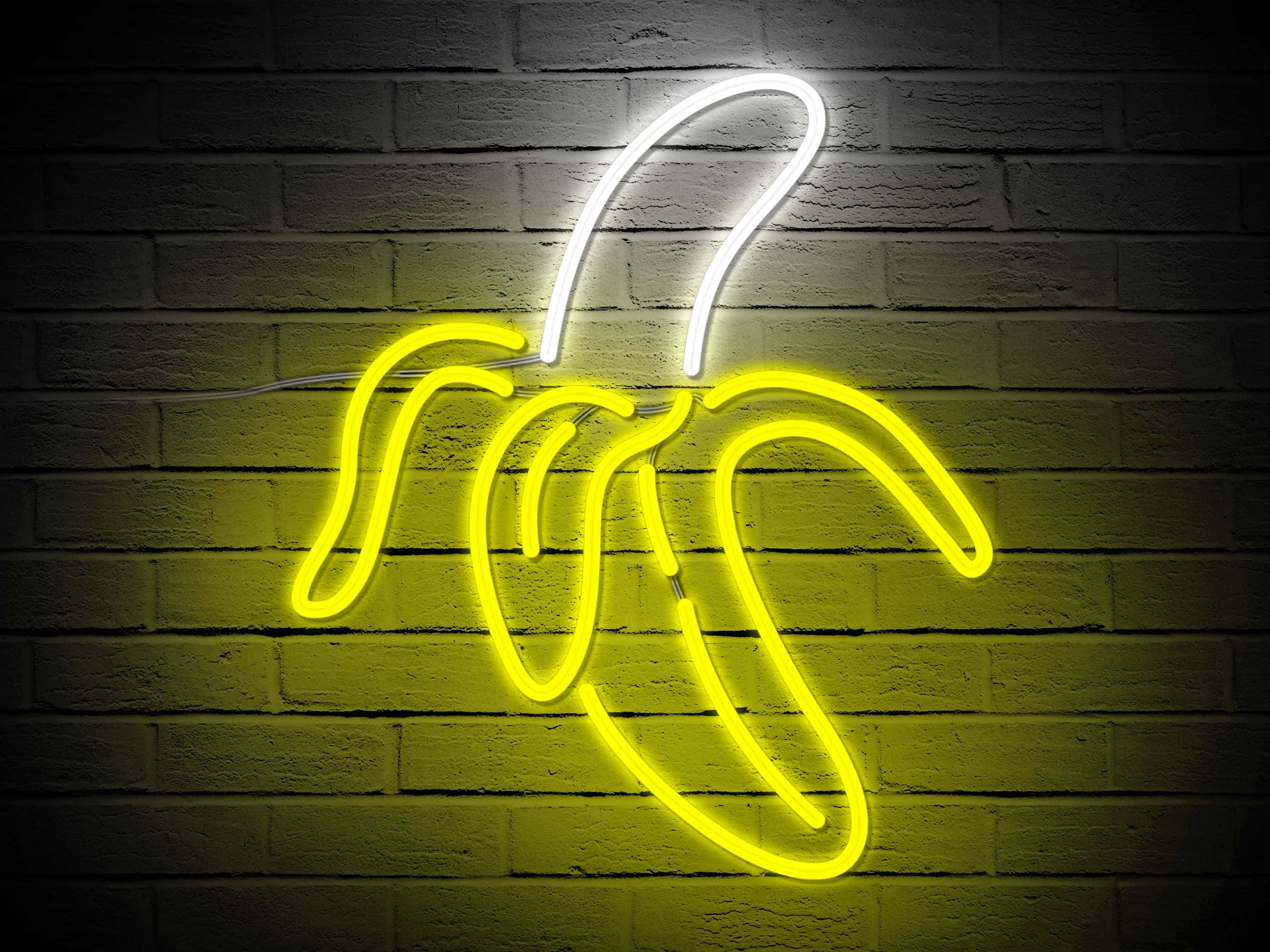 Yellow Neon Light Wallpaper