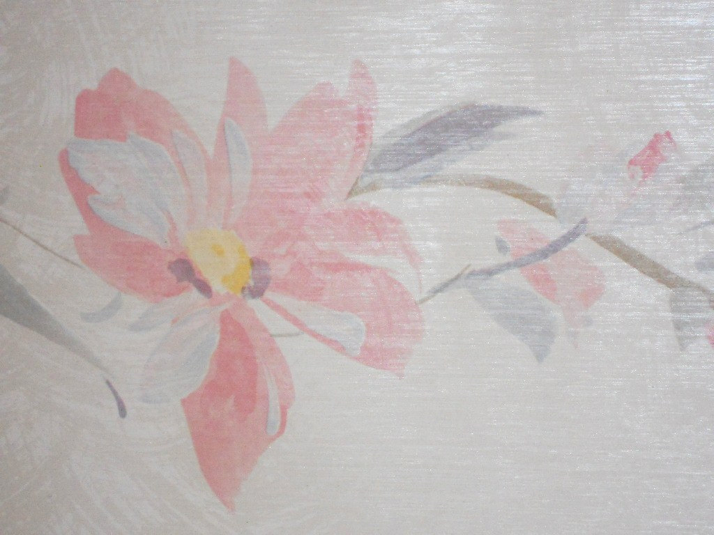 Floral Wallpaper Borders Vintage Textured Flowers