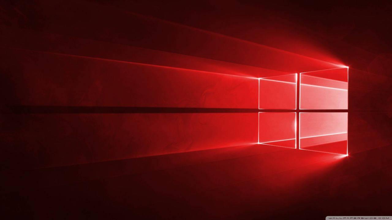 Red Windows Logo For Gaming Wallpaper