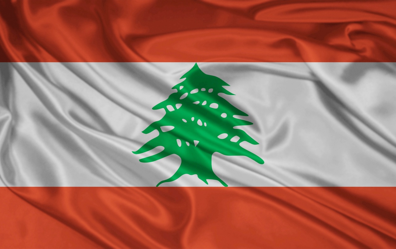 Lebanon Flag Wallpaper Stock Photos