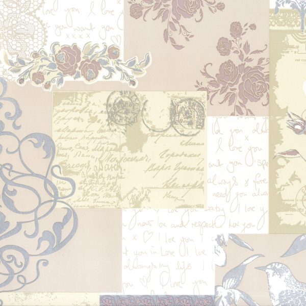 Love Letters Coloroll M0817 Select Wallpaper
