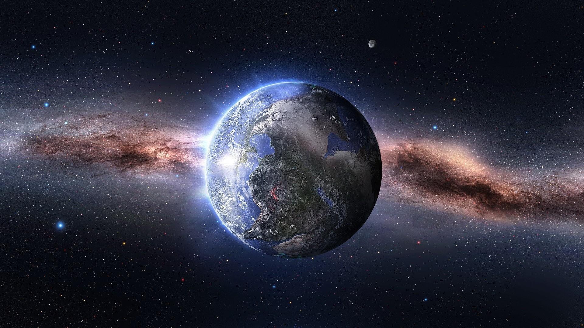 Earth From Outer Space Wallpaper Top