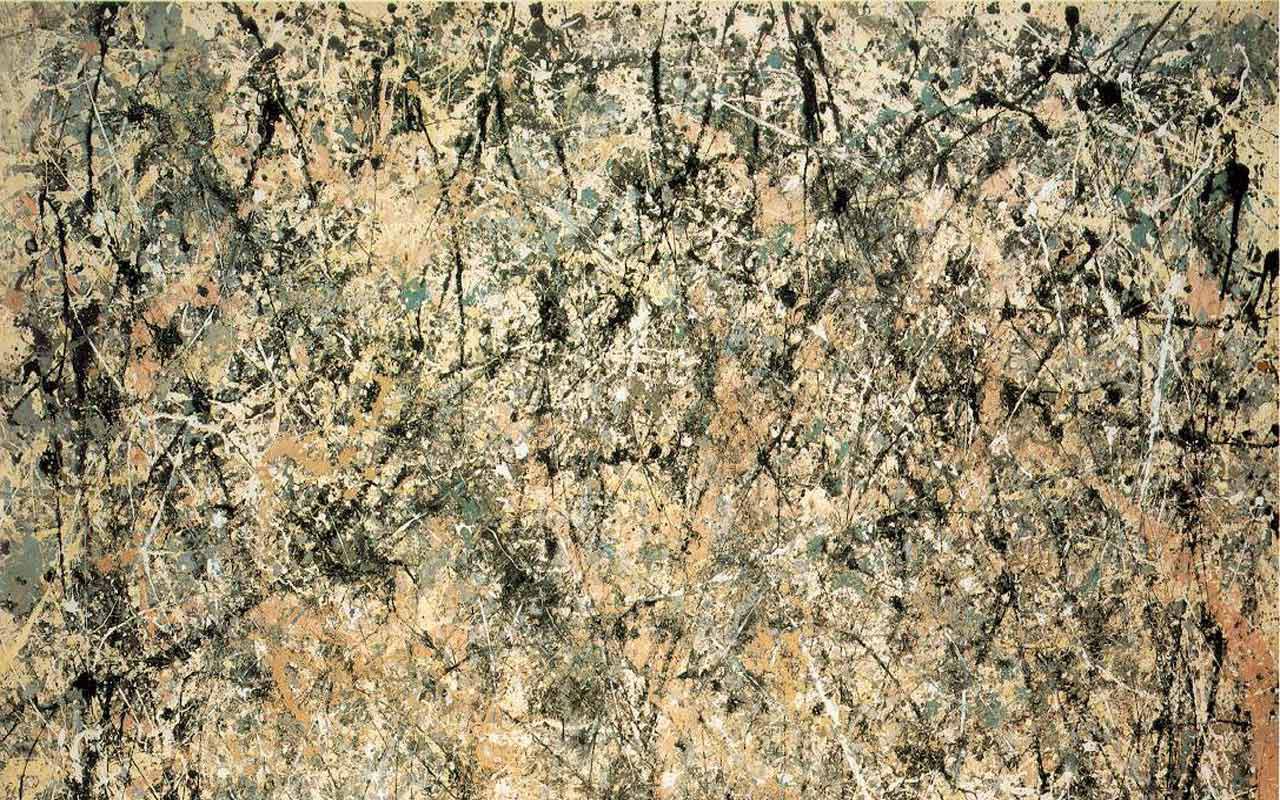 Pollock Number Lavender Mist Wallpaper X