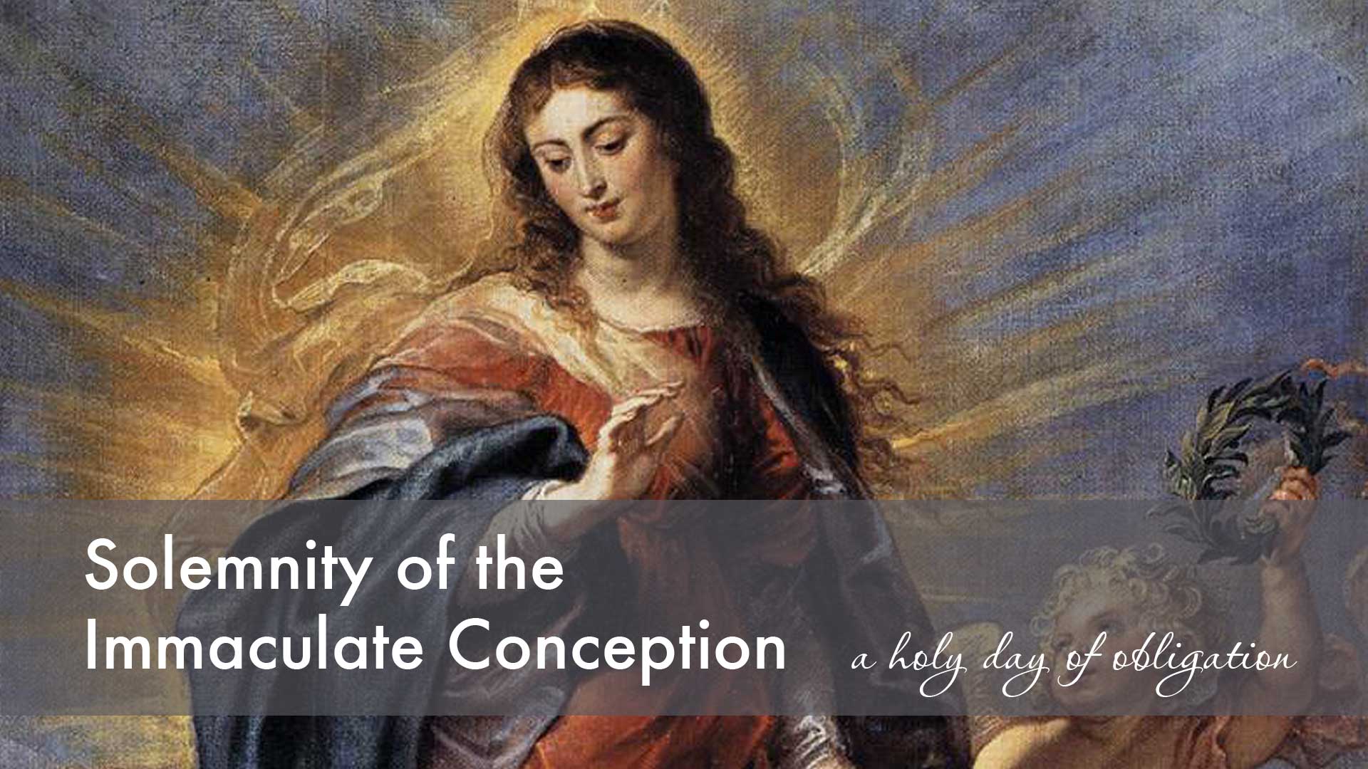 Solemnity Of The Immaculate Conception St Anthony Padua