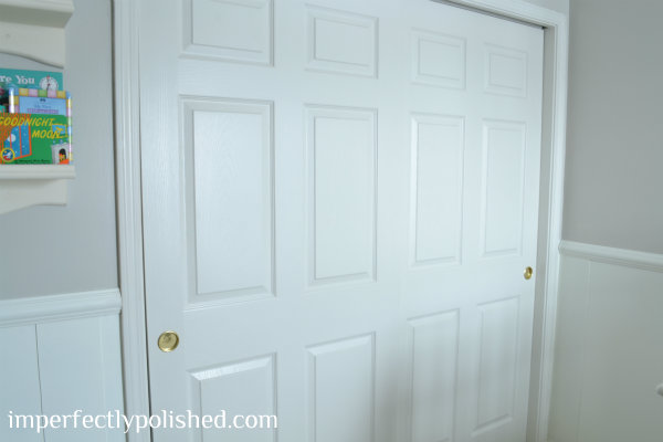 Adding Wallpaper To Closet Door Pulls Nursery Decor
