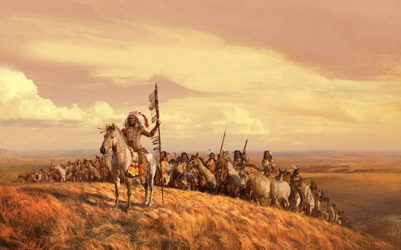  tribes 2560x1600 wallp Horses Wallpaper Desktop Wallpaper