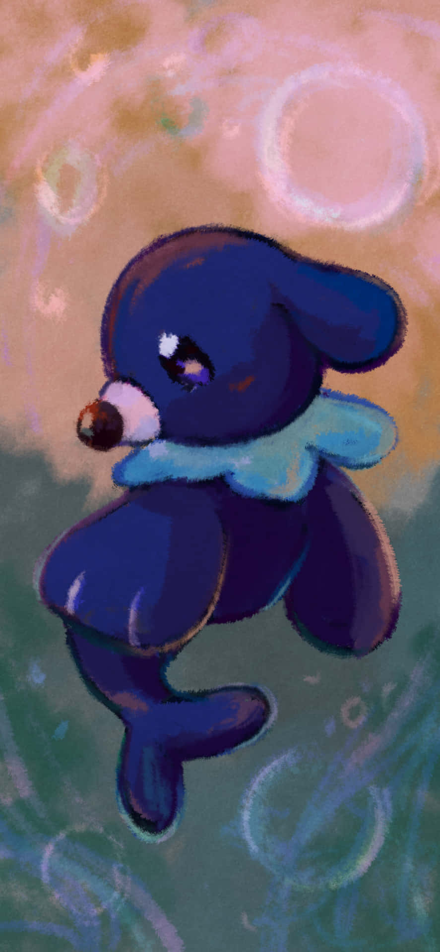 Playful Popplio Splash Wallpaper