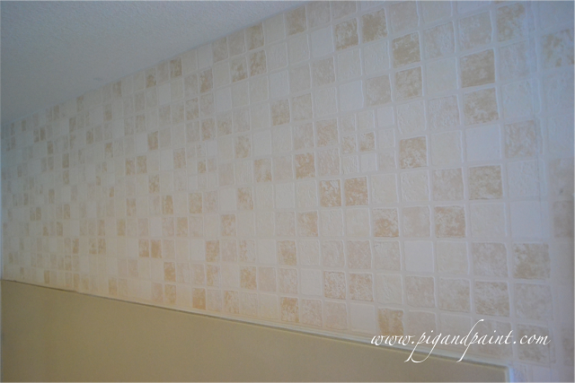 Faux Mosaic Tile Wallpaper Pigandpaint