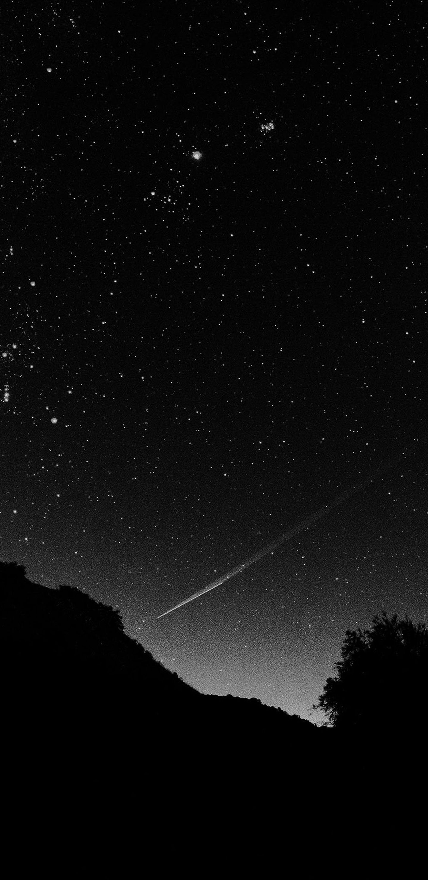Mg37 Astronomy Space Black Sky Night Beautiful Falling Star