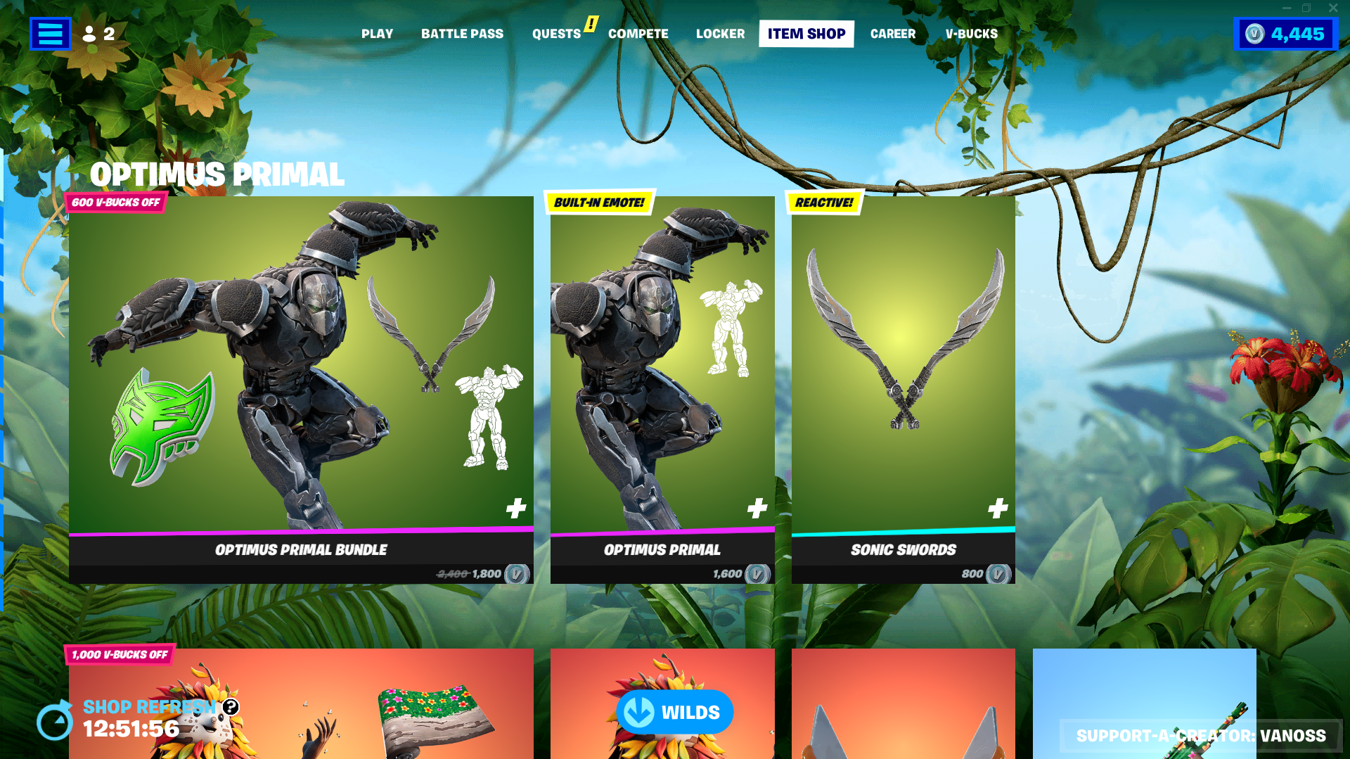 Optimus Primal Is Now Available In The Item Shop R Fortnitebr