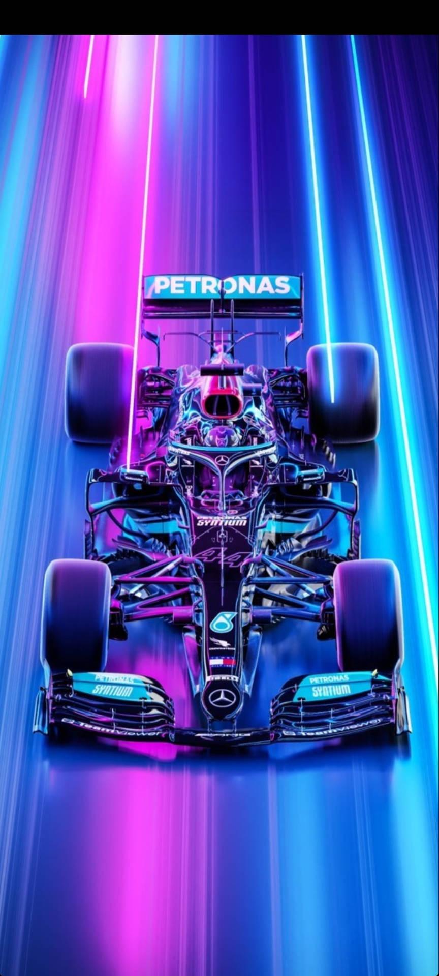 F1 Amg Petronas Neon Road iPhone Wallpaper