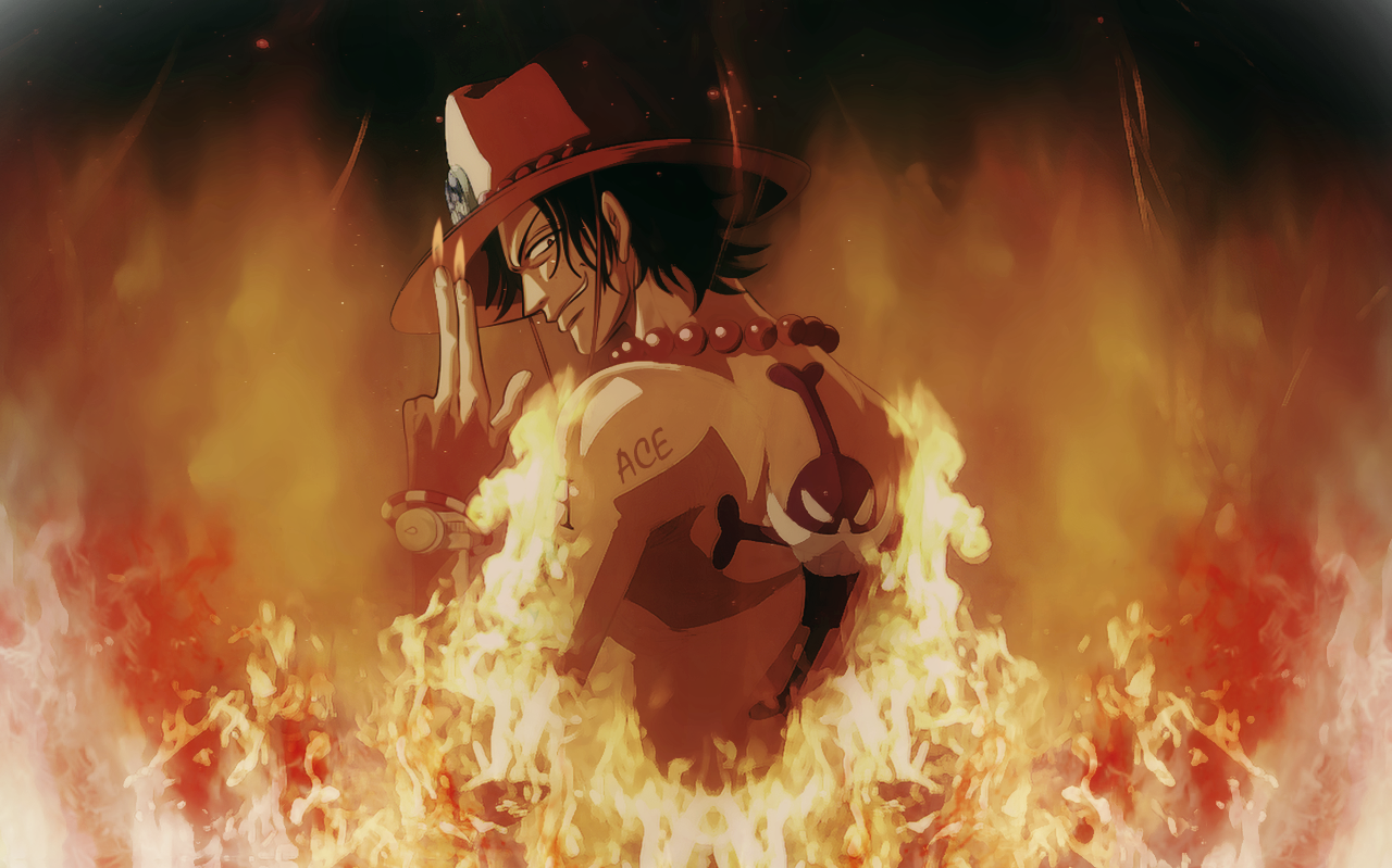 Wallpaper One Piece Especial Ace D Portgas Bakeneko