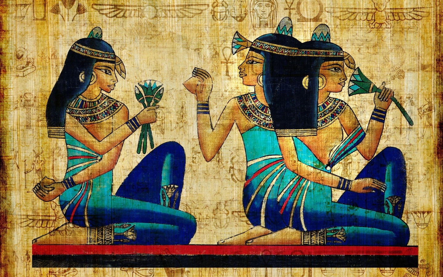 Egyptian Painting Wallpaper Wallpaperz Co